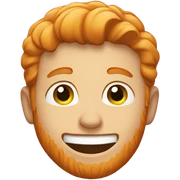 Happy ginger sticker