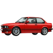 red bmw sticker