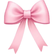 light pink ribbon bow sticker