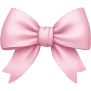 light pink bow on light pink bow sticker