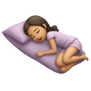 Girl sleeping  sticker