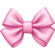 baby pink bow  sticker