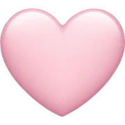 light pink heart  sticker