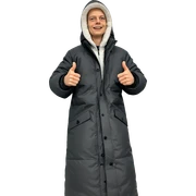 boy in winter coat thumbs up sticker