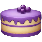purple cake sticker