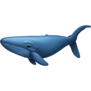 Blue whale sticker