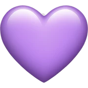 light purple heart sticker
