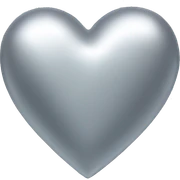 Silver heart sticker