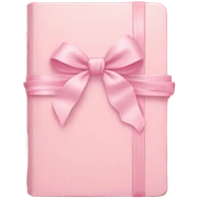 pastel pink journal with bow  sticker