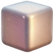 Shimmery cube sticker