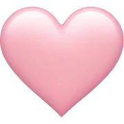 soft pink heart sticker