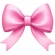 Cute pink bow sticker