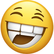 Laughing face sticker