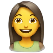 girl winking sticker