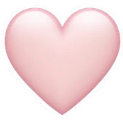 light pink heart sticker