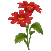 red flowers sticker