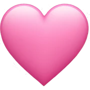 Pink heart sticker