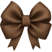 Brown bow  sticker