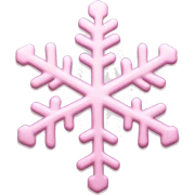 pastel pink snowflake  sticker