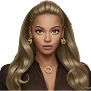 blonde girl with jewelry sticker
