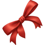 red bow sticker