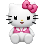 Hello kitty with a Grada sticker