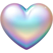 Pearl heart  sticker