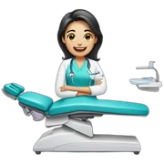 dentista mujer sticker