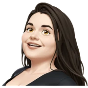 smiling girl with long hair sticker