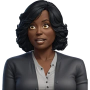 dark-skinned girl in casual wear sticker