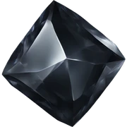 black crystal sticker