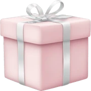 Light pink Christmas gifts under a white Christmas tree  sticker
