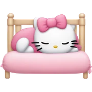 hello kitty sleeping sticker