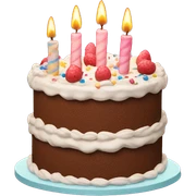 birthday cake sticker