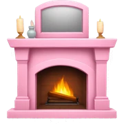 Winter Pink FirePlace sticker