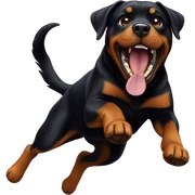 rottweiler jumping sticker
