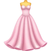 ball dress with glitter in babypink sticker
