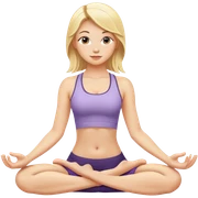 Blonde yoga girl sticker