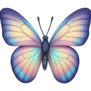 Pastel butterfly sticker