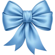 Soft blue ribbon  sticker
