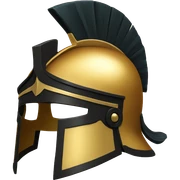 Greek helmet sticker