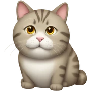 fat cat sticker