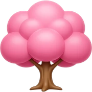 Pink tree sticker