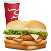 Chick-fil-a sandwich  sticker