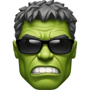Hulk with sunglasses sticker