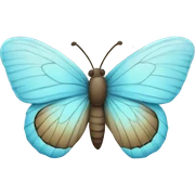 Baby blue butterfly  sticker