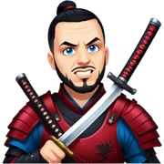 Fierce Samurai sticker