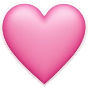 pink heart sticker