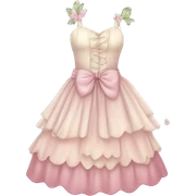 Cottagecore fairy dress sticker