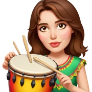 Festive Drummer sticker